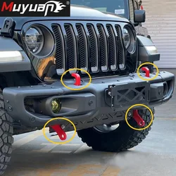 Kit de gancho de remolque de parachoques delantero, receptor de enganche de remolque para Jeep WranglerJK JL JLU, accesorios de remolque, 2018, 2019, 2020, 2021, 2022