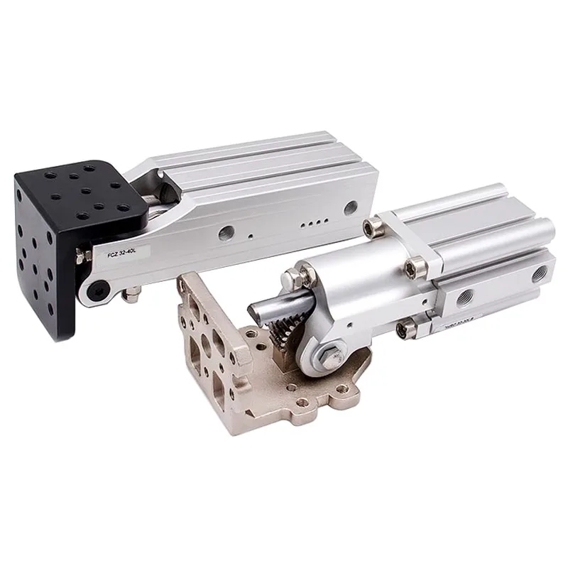 90° Pneumatic Flip Cylinder FCZ32-40L/40-45/DHRC32-30ZB/LB/LCZ32-40W Gear Rack Hinge Side Pose Group Manipulator Accessories