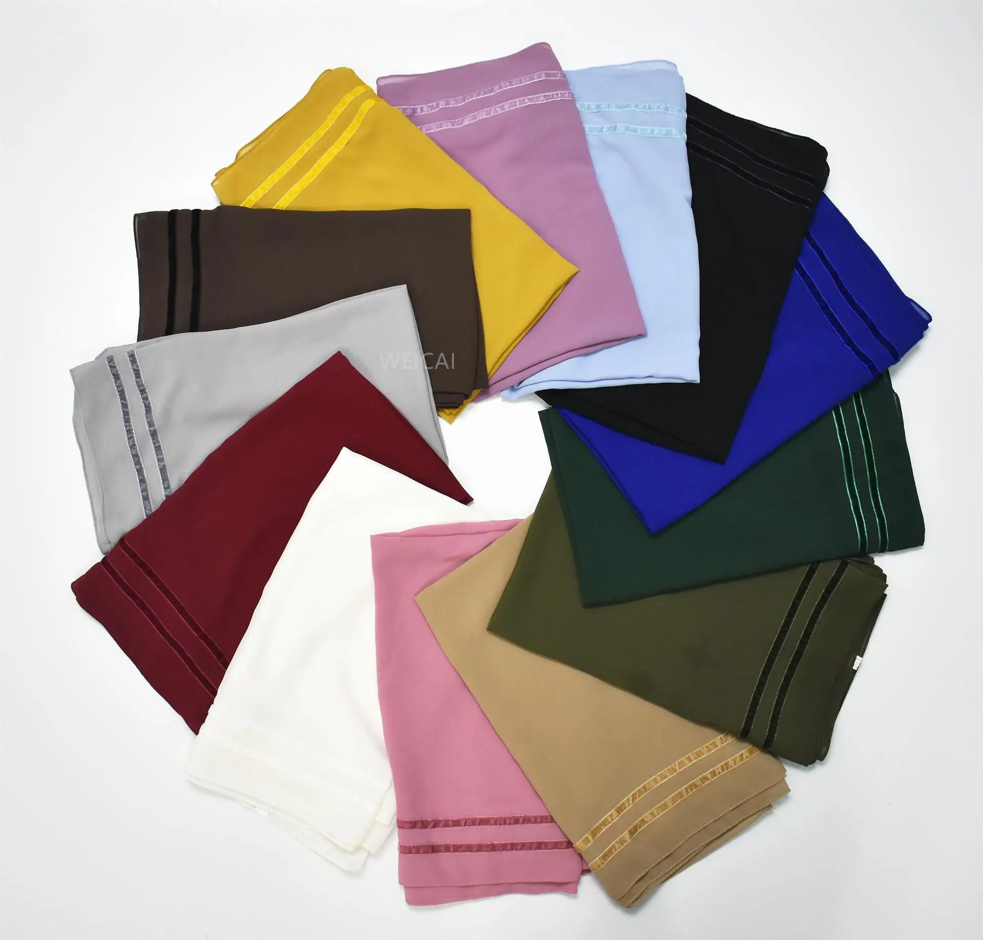 New Solid Color Chiffon Gauze Scarf Women Muslim Hijab Headscarf Malay Shawls Wrap Turban Veil Bandanas Headband Bufanda Foulard