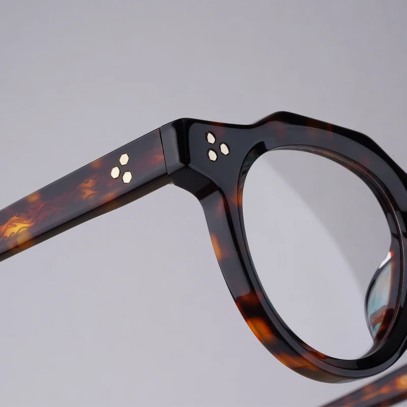 

Acetate Round Oval Glasses Frames For Men Women Japanese Style Handmade Quality Designer Eyeglasses Fashion Tortoise Eyewear