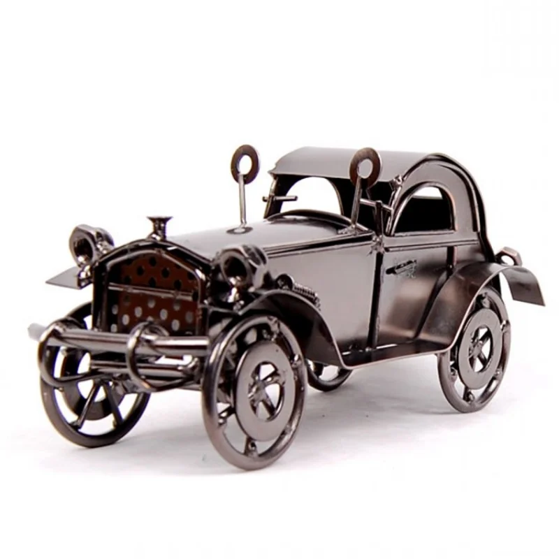 Retro vintage car model , Home decoration living room cafe bar ornaments, Send boyfriend birth gift