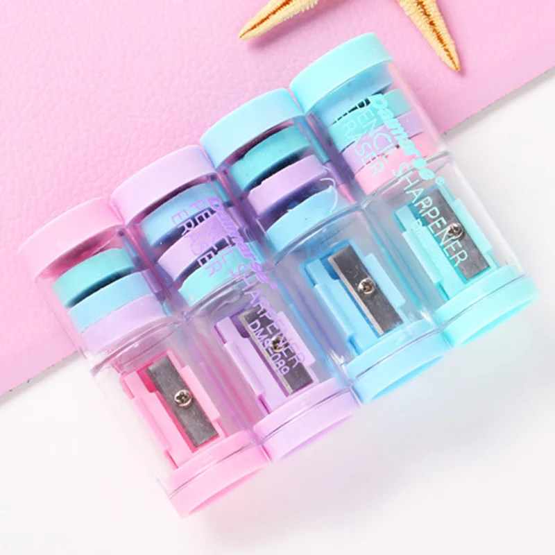 かわいいキャンディーカラー鉛筆削り、カワイイ消しゴム、学用品に戻る、4個、1個、2個