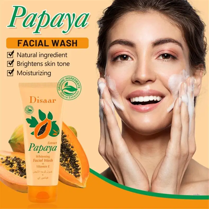 Dissar Papaya Whitening Deep Exfoliator Papaya Brightening Exfoliating Peeling Gel Whitening Exfoliating Deep Cleansing Face