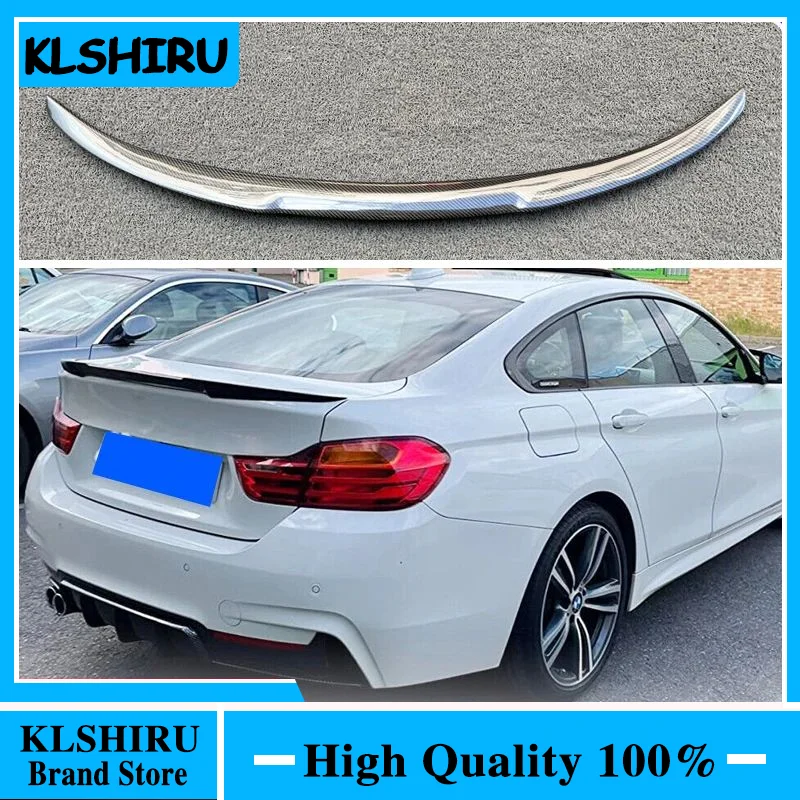 F36 Car Racing Rear Trunk Spoiler Boot Lip Wing Spoiler For BMW 4 Series F36 Gran Coupe 2014 - 2019 Carbon Fiber Racing Lip