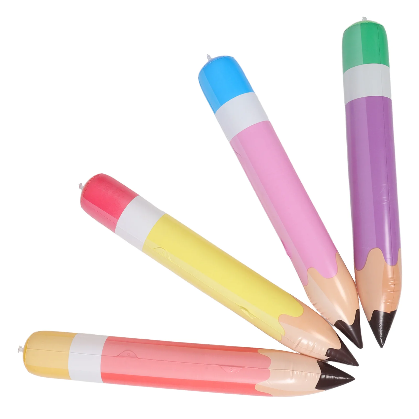 

4pcs Inflatable Pencil Giant Pvc Blow Up Pencils For Classroom Party Decor Back To School Graduation Event Balloon Decorations