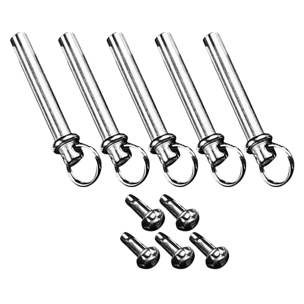 5 set di accessori per ventole Kit di riparazione manuale Componente di riparazione portatile RV Dado pieghevole Rivetti Albero in acciaio inossidabile