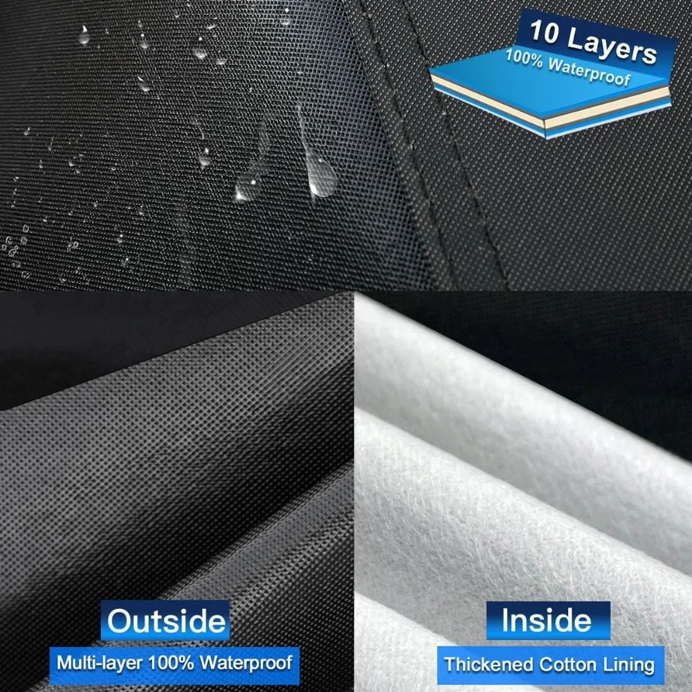 10-Layer Waterproof All-Weather SUV Car Cover, Custom Fit for X3 Q5 Rogue Equinox Models, Rain Snow UV Dust Protection