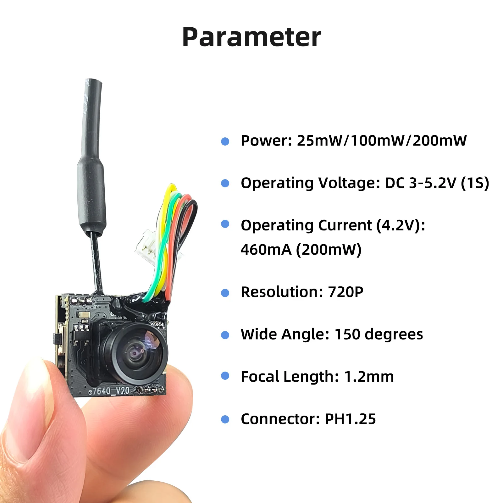 EWRF 800TVL Micro 5,8G 48CH CMOS AIO FPV OSD Kamera für Radiolink F121 Racing Drone 5,8G Wireless FPV empfänger Modul für RC8X – Detail 5