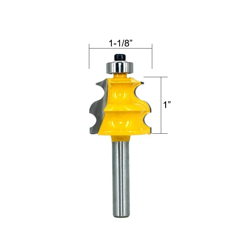 1pc 8mm Shank Line Router Bit Architectural Molding Woodworking Tenon Milling Cutter for Wood Machine Tools