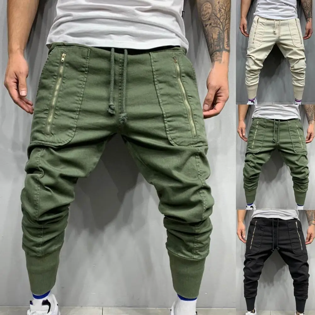 

Men Pants Drawstring Men Sweatpants Simplicity Fashionable Fantastic Fashion Men Long Cargo Trousers