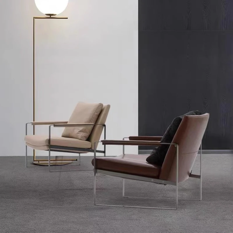 

Стулья для гостиной на балконе в итальянском стиле, проживание в семье, офис, одиночные стулья для гостиной, Relax, скандинавская мебель для дома Cadeira Lssfy