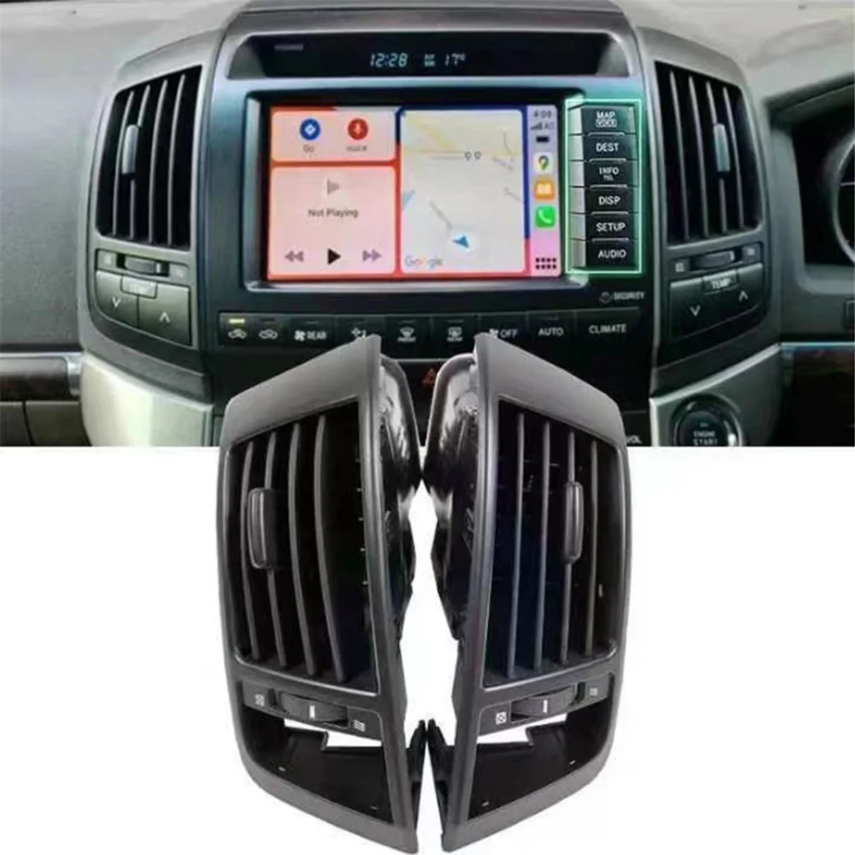 Imagem -05 - Painel de Carro Médio a c Conjunto de Saída de ar Condicionado para Land Cruiser Lc200 20082013 Ventilações de Condicionamento