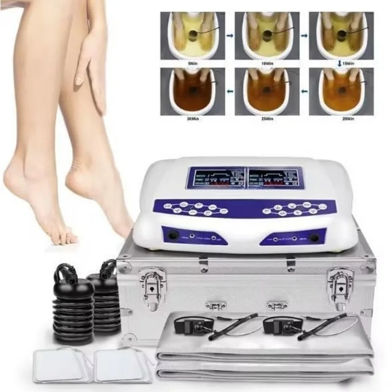 Dual Ion Foot Detox Cleanse Machine Portable Foot Spa Detoxification Device For Home Personal Body Health Care Foot Cleansing