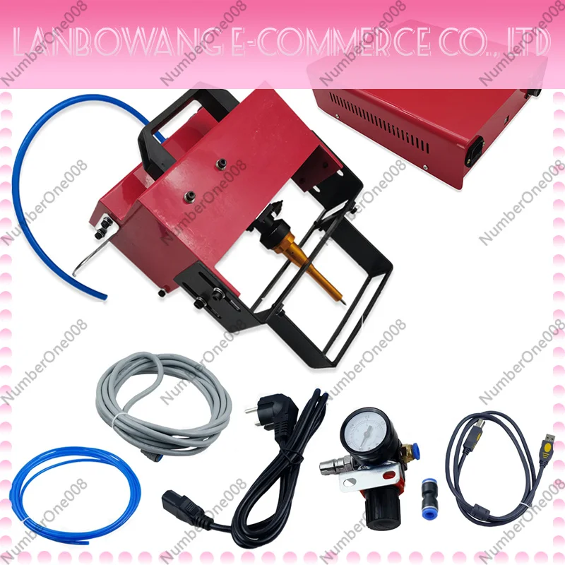 Pneumatic Marking Machine 100x20mm Metal Marking Engrave Machine Air Dot Peen Marking Machine For VIN/Code/Chassis Number 110V
