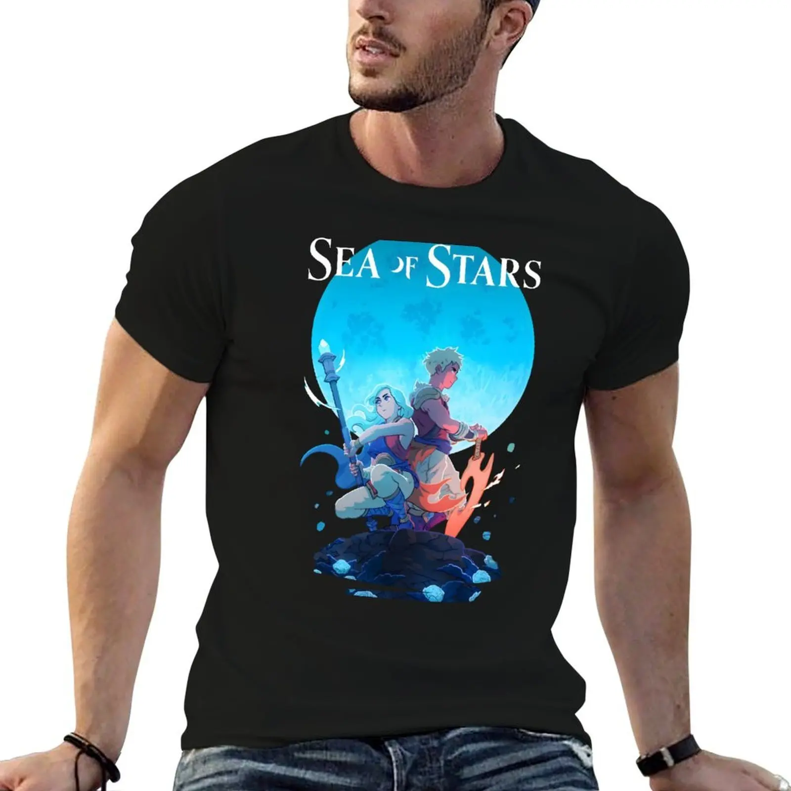Sea of Stars - Camiseta Zale & Valere de talla grande, camiseta de verano de manga corta