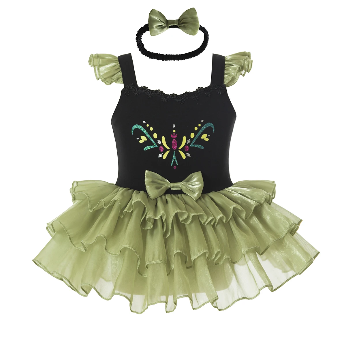 Children's Solid Color Pajamas Girls Lace Trimmed Bell Orchid Decorations Triangle Crawling Suit Toddler Halloween Dress Up