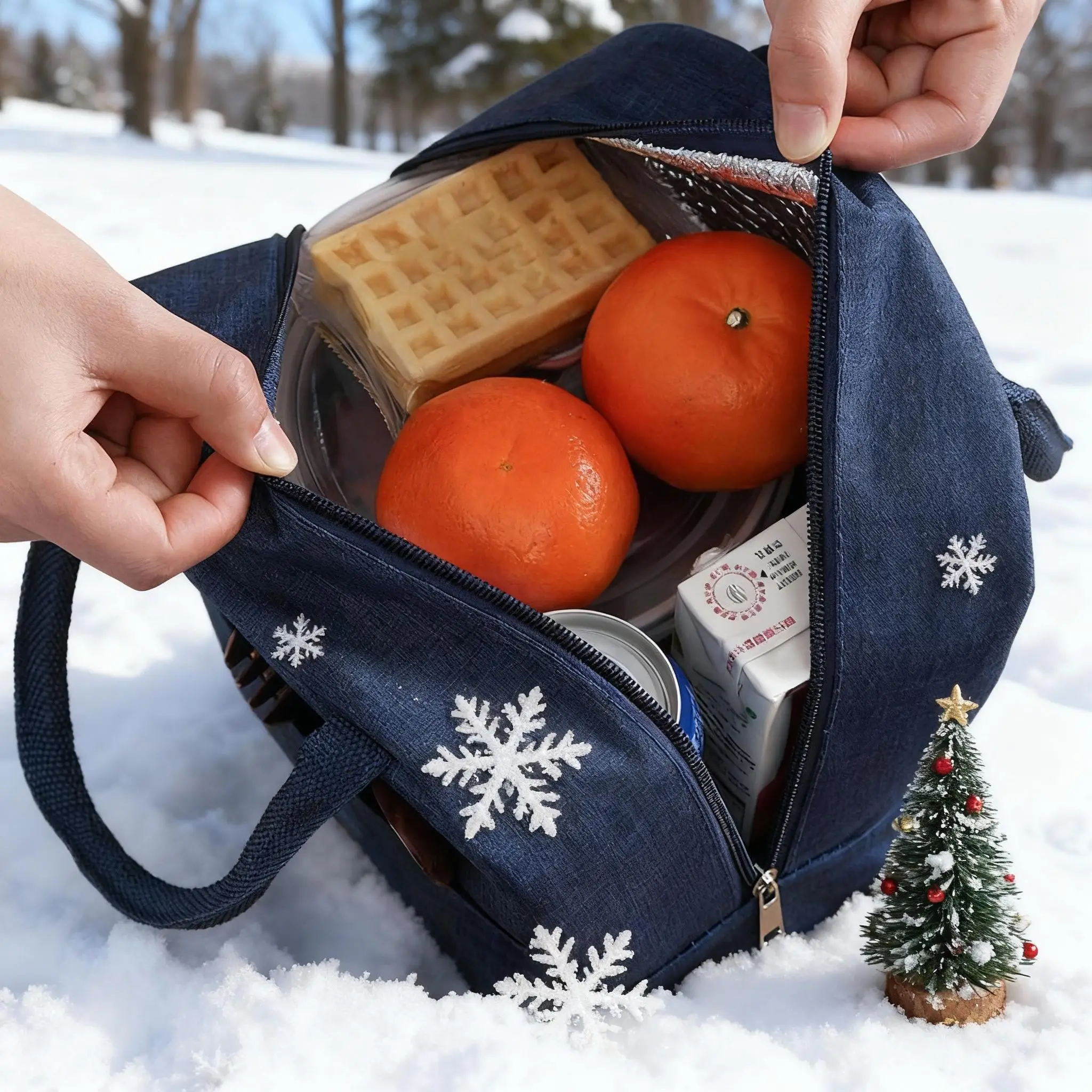 Portable Lunch Box Bag Thickened Handheld Insulated Lunch Box Bags Large Capacity Children Bento Bag Lunch Box Bags Cooler