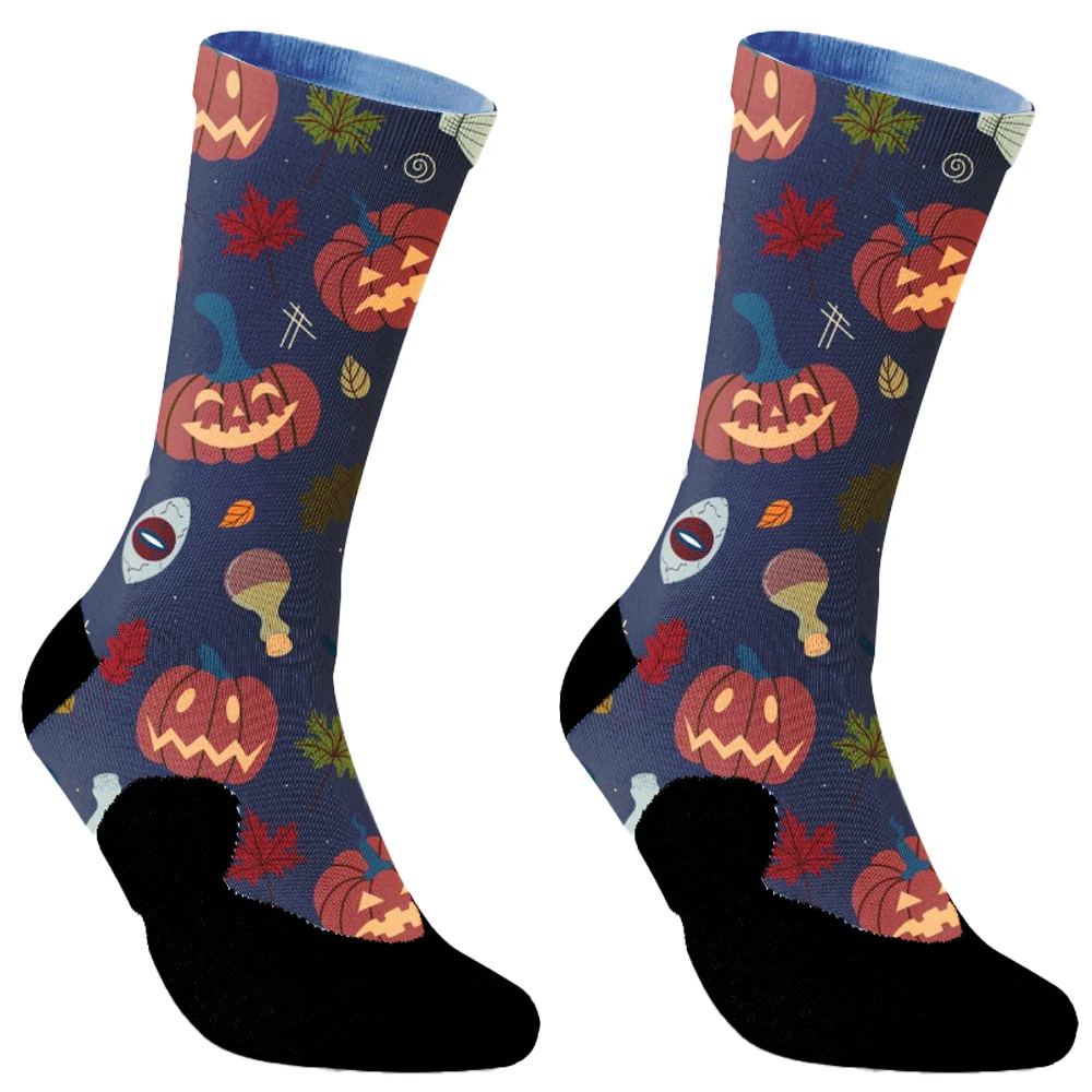 socks New Halloween Women 2024 Socks Creative Cosplay Hip Hop Harajuku Bone Spider Web Male Skateboard Couple Long Socks