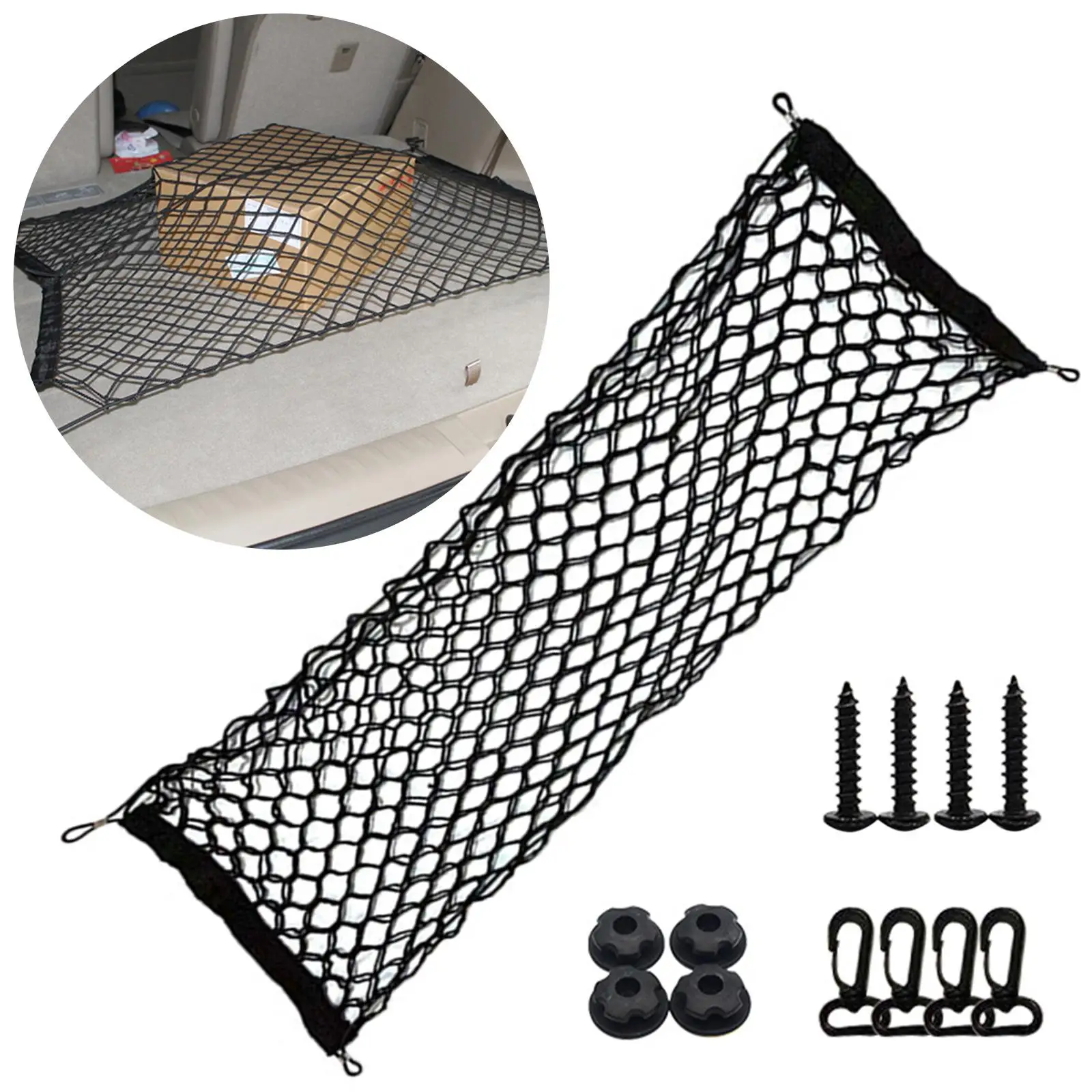 Elastic Mesh Net Cargo Nylon Car Boot Trunk Envelope Style for Auto