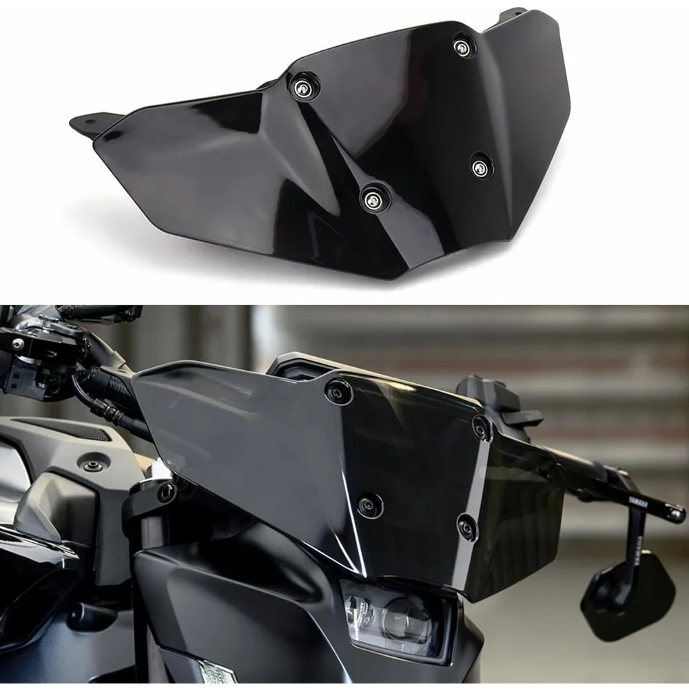 

Комплекты дефлекторов лобового стекла для yamaha mt-09 mt09 2024-, мотоциклетный акриловый черный кронштейн, передний ветрозащитный дефлектор, новый Win
