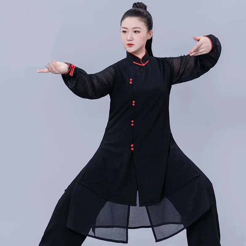 Tai Chi Uniform Kung Fu Outfit Oriental Wushu Performance Costumes Chinese Warrior Costume Kungfu Taichi Wing Chun Suit 11024