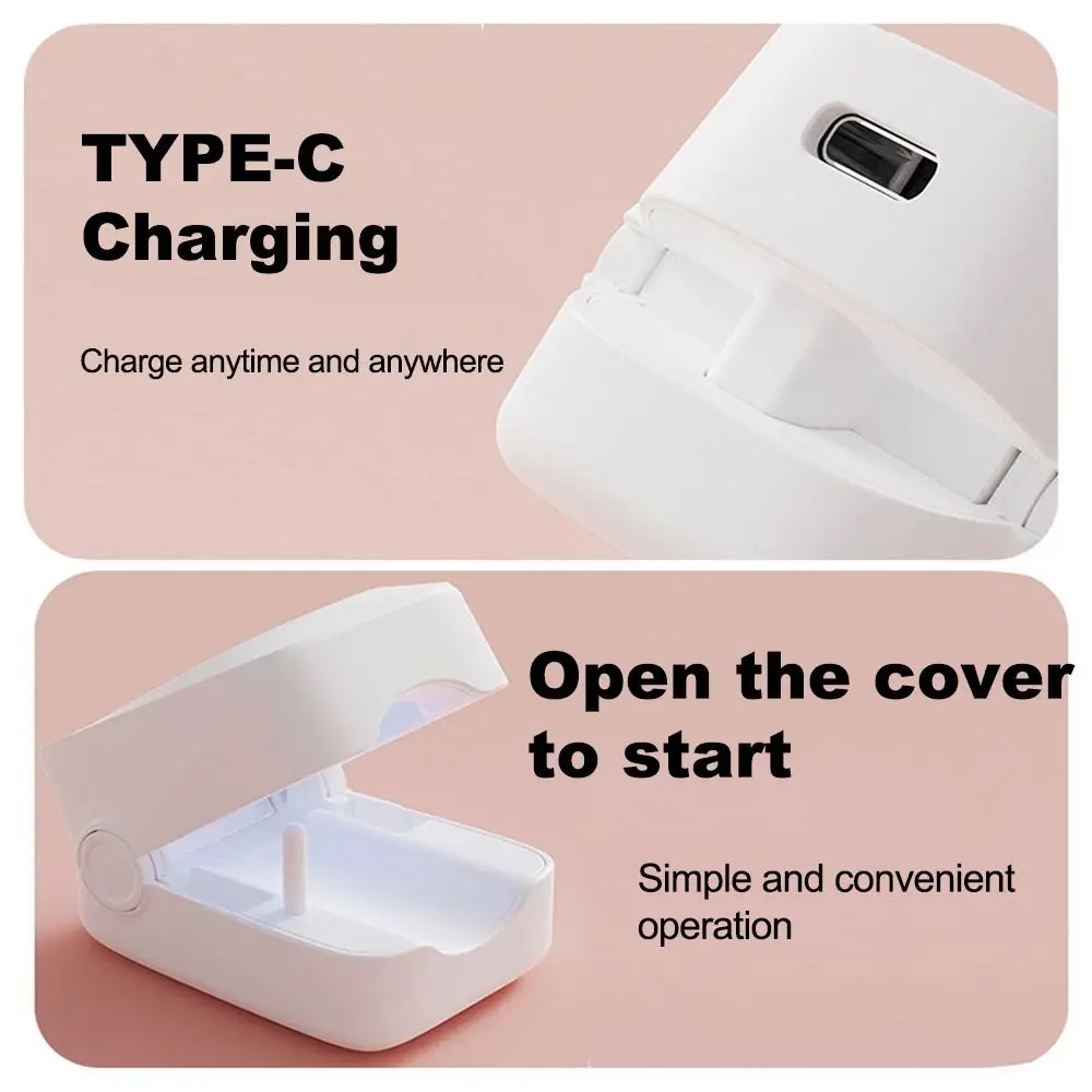 Rechargeable Phototherapy Curing Lamp Quick Dry with Timer Mini UV LED Nail Lamp Nails Art Tools LED Display Gel Polish Dryer