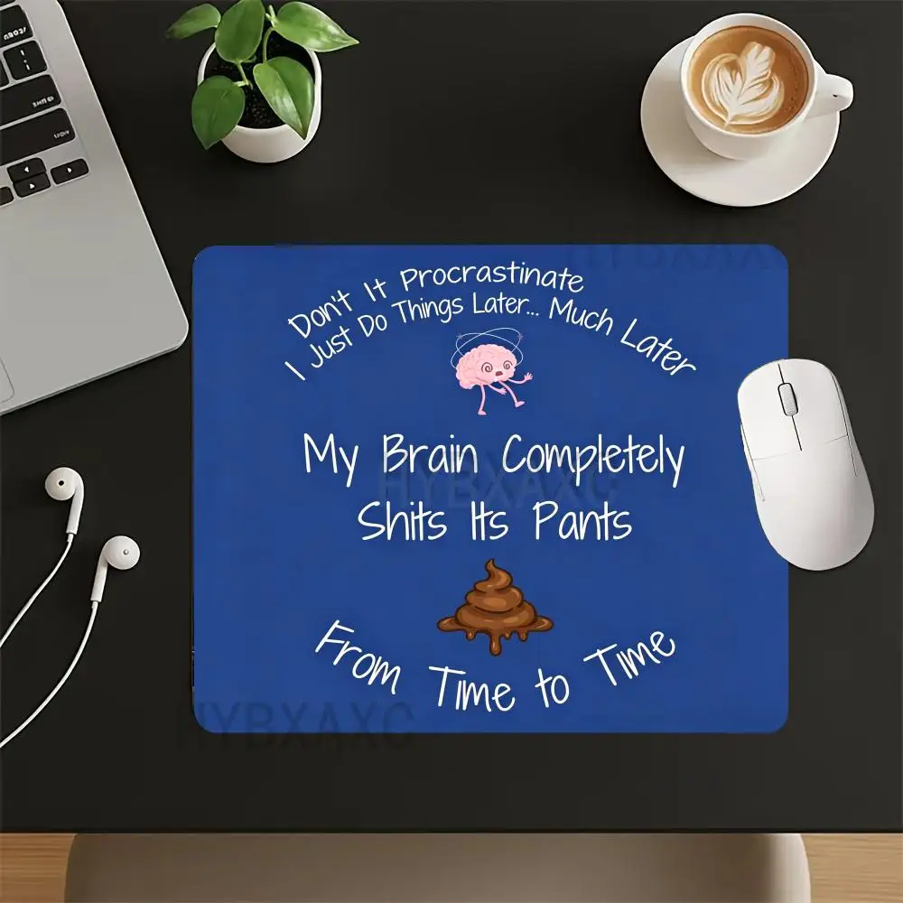

HYBXAXC Funny I Don't Have Brain Farts Small Mouse Pad Sarcastic Office Accessory Pad Computer Keyboard Wireless Boy Girl Gift
