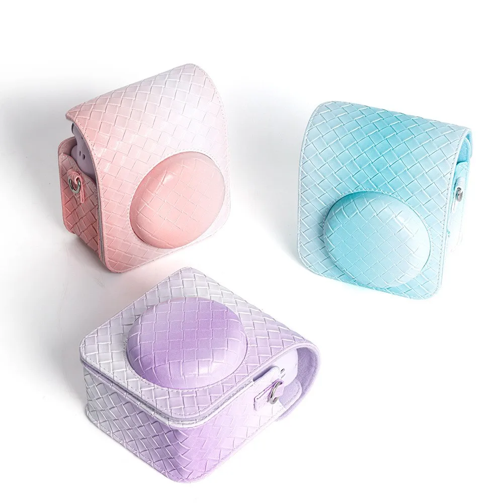 New Camera Bag For Fujifilm Instax Mini12 Minimally Designed/Polka Dot Cute Camera Bag  Accessories With Adjust Shoulder Strap