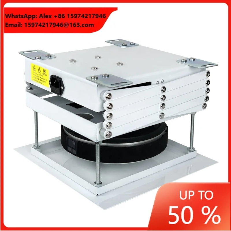 HaoMing Double Scissors Electric Projector Lift Motorized Projector Mount Hanger Adjustable Length Mounting Bracket