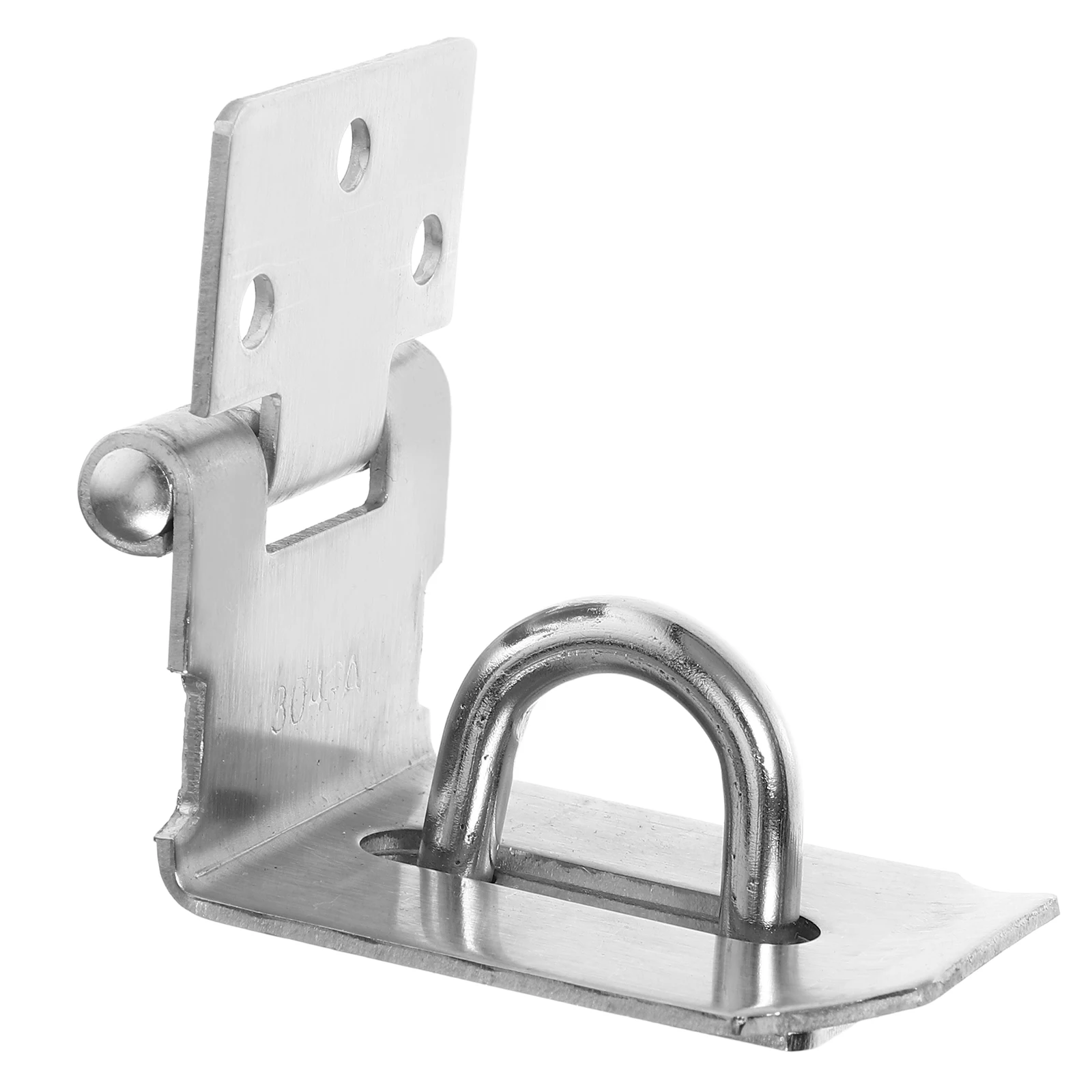 

90 Degree Lock Hasp 4 Inch Stainless Steel Padlock Latch Door Window Hardware Shed Locking Reliable 304 Steel
