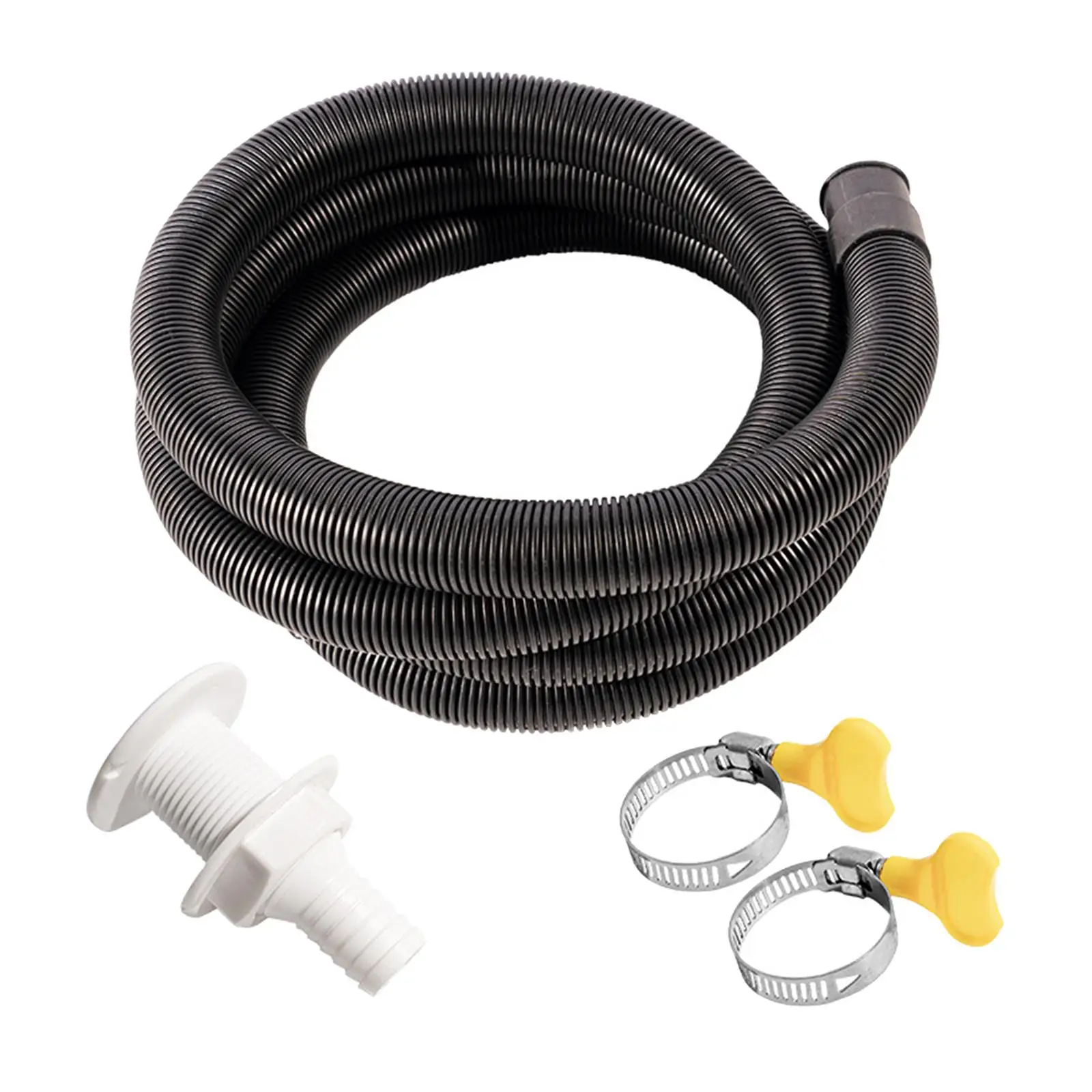 

1set Bilge Pump Hose Installation Kit for 3/4-Inch diameter pump outlet with Hose Clamps and Connector for Boats Marine Yacht