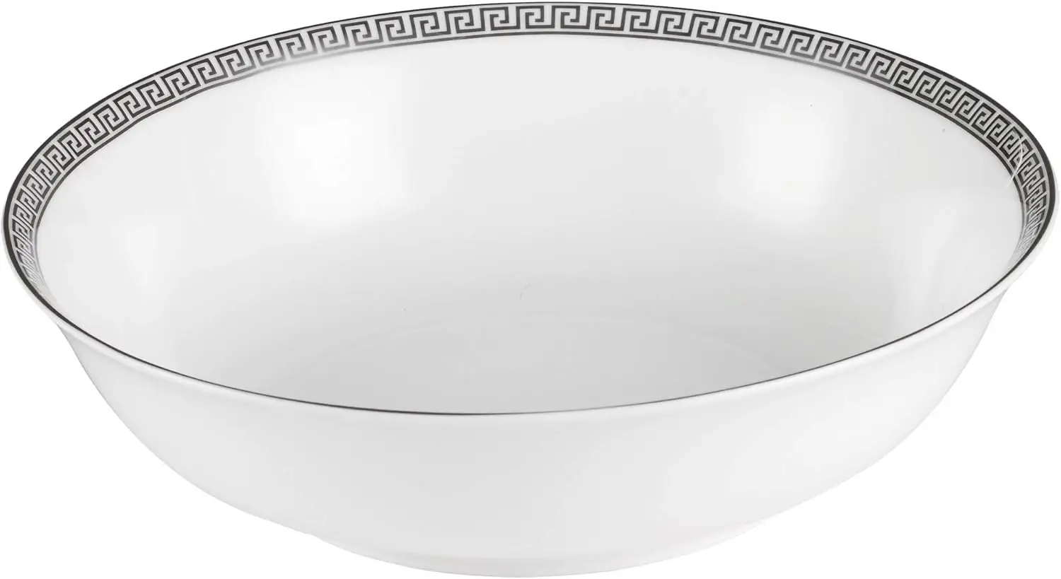 57-piece Dinnerware Set In Bone China (Service For 8) Silver Banded Formal Modern Contemporary Round 50 Piece Dishwasher Safe