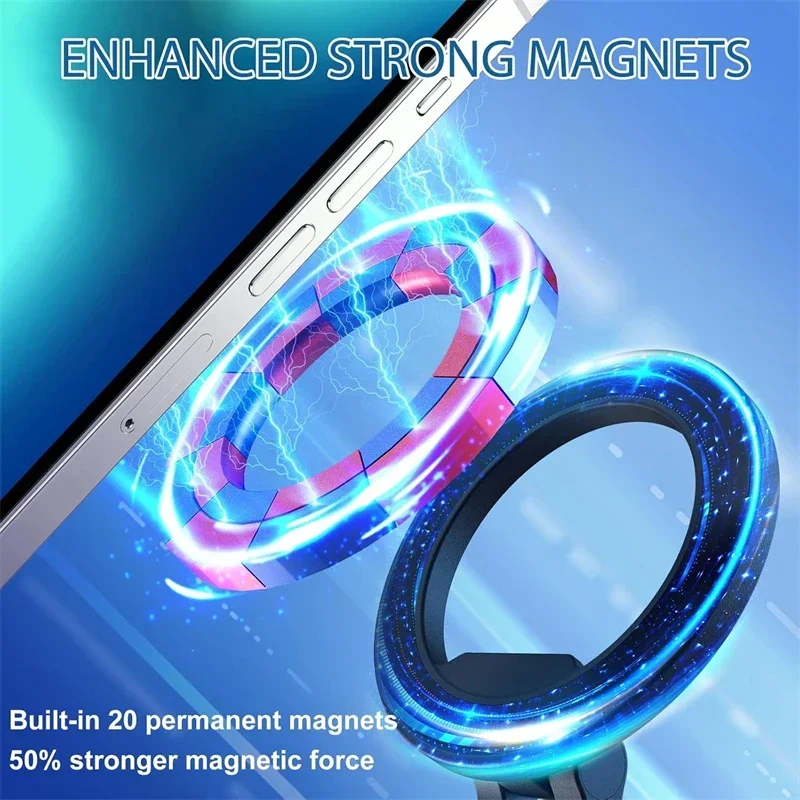 POV Vlog المغناطيسي الهاتف المحمول Selfie الرقبة الحبل حزام الأيدي الحرة يمكن ارتداؤها كسول الهاتف سحر حامل معلق ل Magsafe IPhone #2