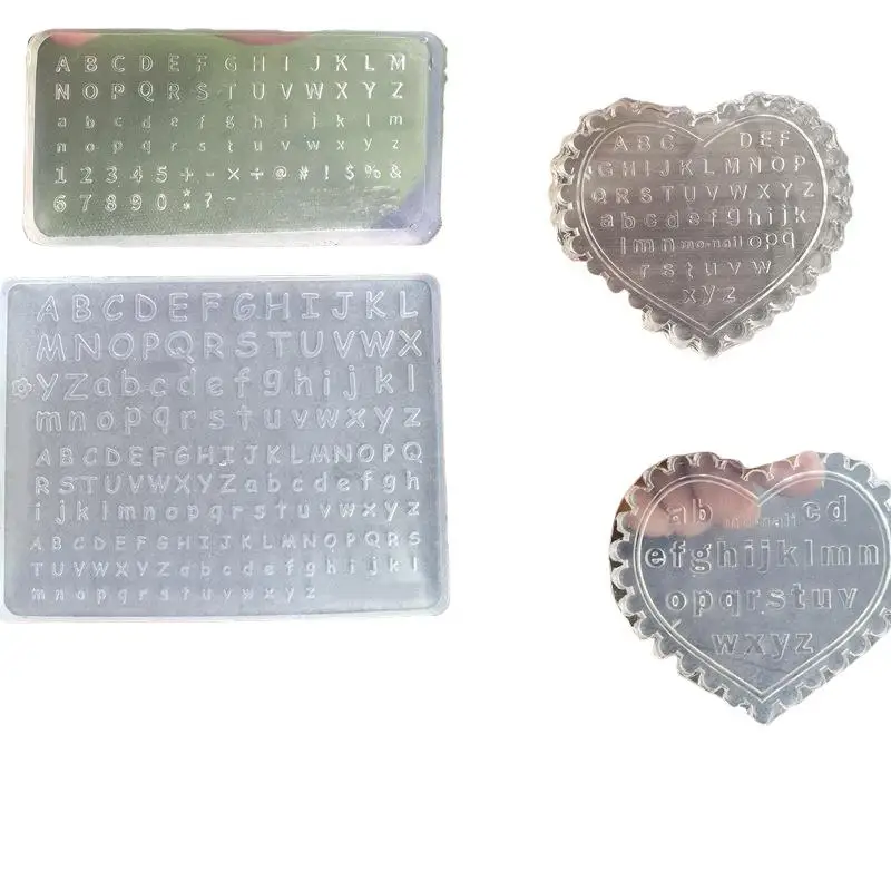 Gotische 3D-geprägte Silikonform mit Kreuz-, Herz- und Schmetterlingsdesign für UV-Harz-Nageldekorationen, DIY-Anwendung – Detail 4