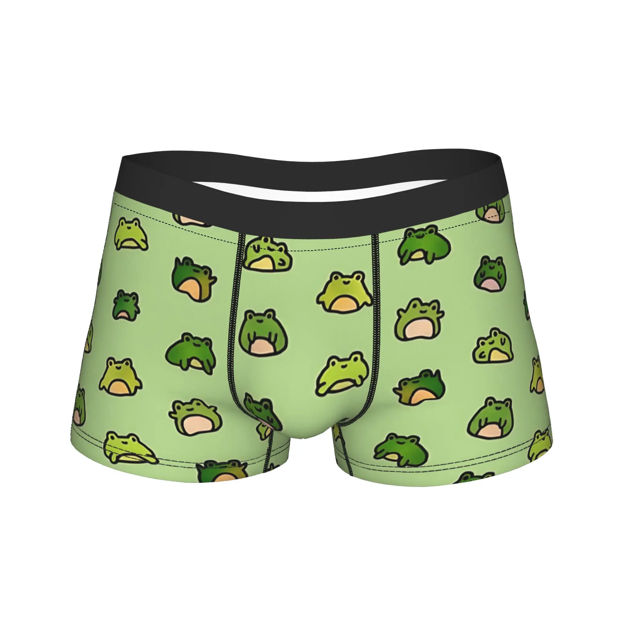 Frogs Doodle  Underwear  Men's Shorts Briefs Soft Trend Boxershorts Quality Pattern Large Size Underpants