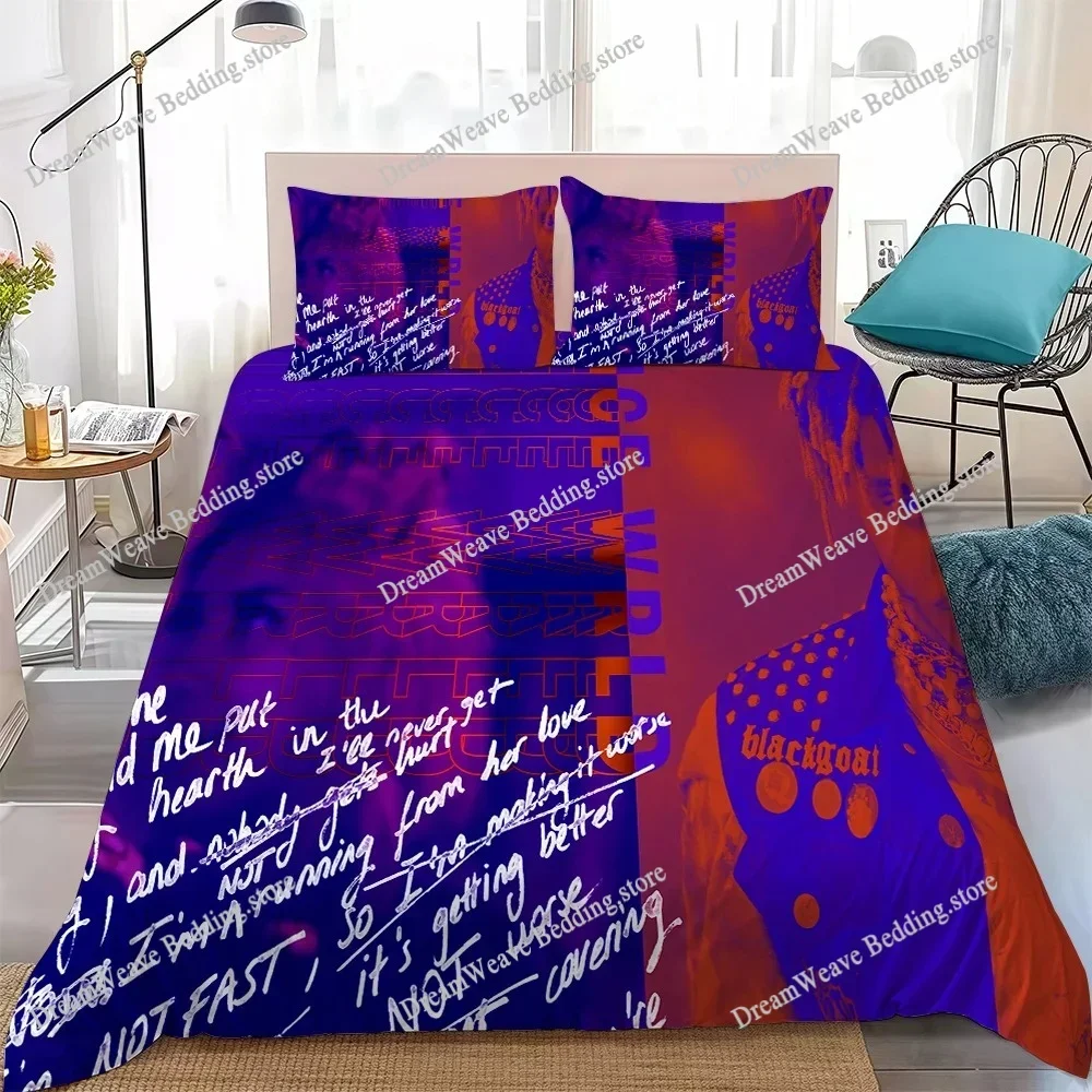 Singer rapper j-Juices-es W-wrld-s Duvet Cover Set Home Style Bedding Soft Laundry Cotton Bed Student Dormitory Gift
