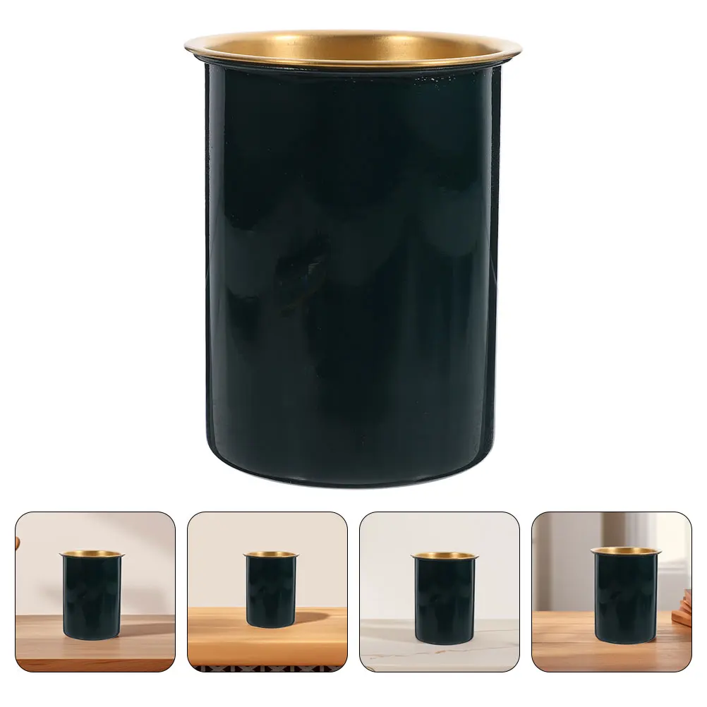 

2 Pcs Car Ashtray Cute Stainless Steel Smoke Holder Office Car Anti Splash Easy Home Mini Black Automotive Interior