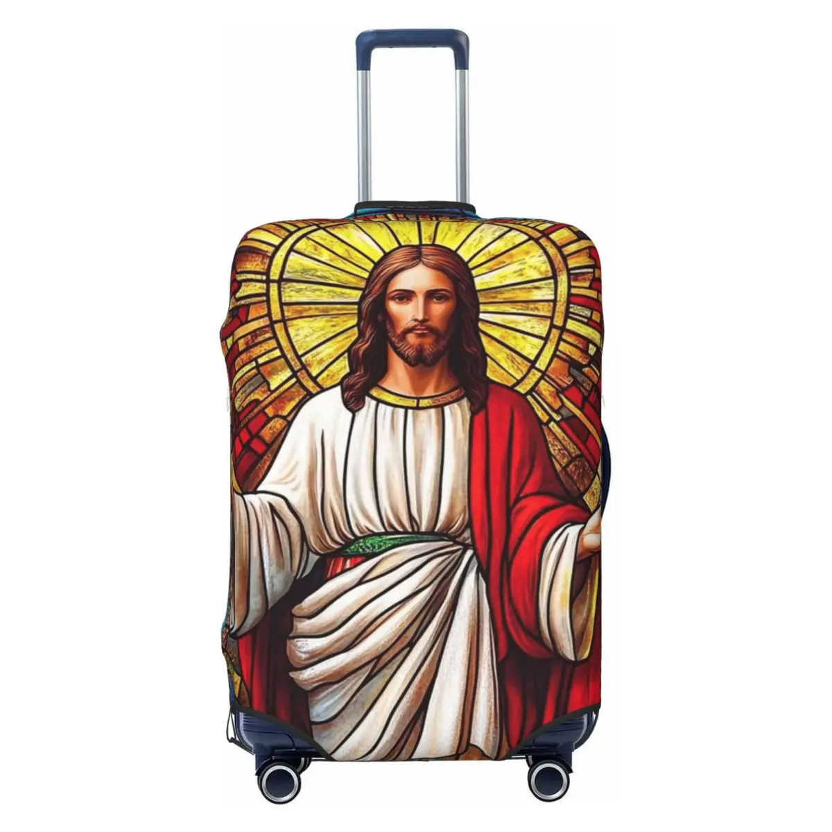 

Majestic Jesus Travel Luggage Cover Dust Proof Suitcase Cover Protector Fit 18-32 Inch