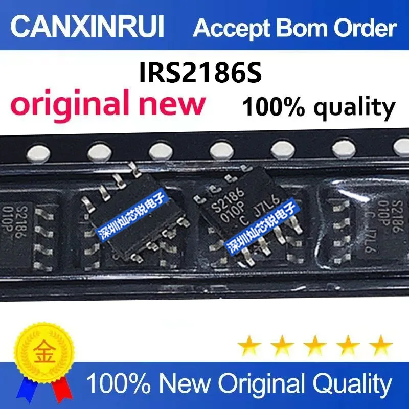 (5-100pieces)Brand New Original IRS2186S IRS2186STRPBF SMD SOP8 Full-Bridge Driver IC