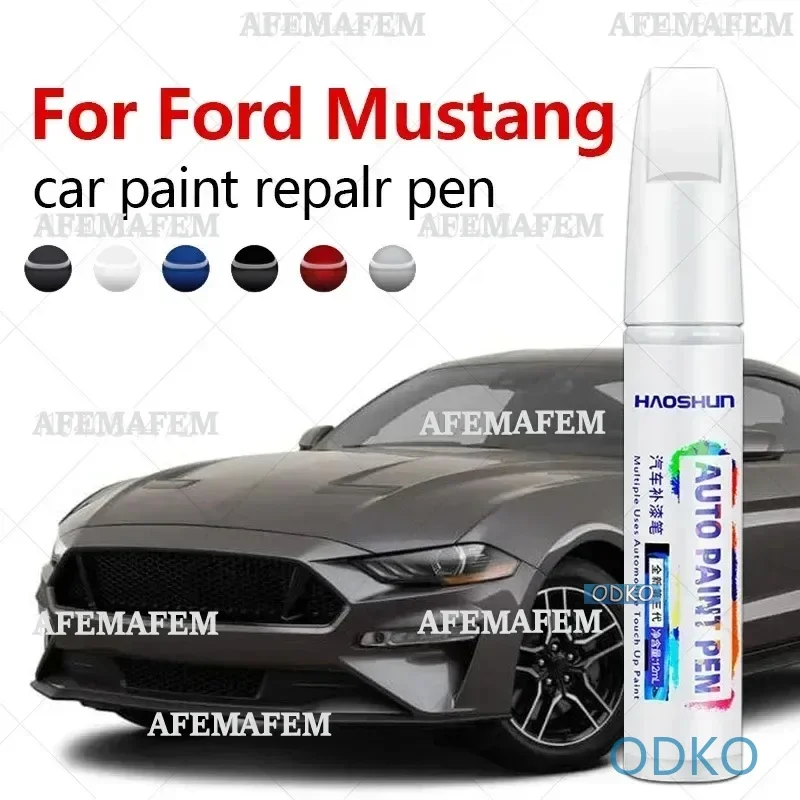 Paint Repair Pen Touch Up Scratch Remover DIY Auto Accessories Black White For Ford Mustang 1979-2025 Fox Body SN95 S197 S550