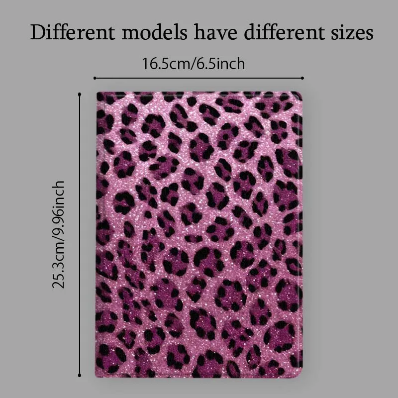 Leopard Pattern Gold Glitter For Xiaomi Redmi Mi Pad 8 7 6 5 4 2 SE K 12.4 11.2 12.1 11 8.8 Pro Max Ultra Inch Tablet Case view 5