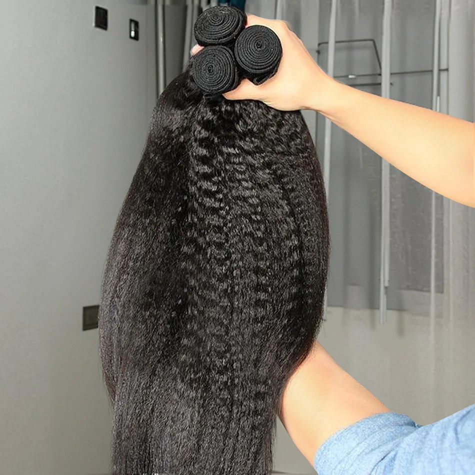 

28 30-дюймовые индийские необработанные девственные необработанные 100% человеческие волосы 10А Кудрявые прямые пучки Яки Прямые волосы с двойным утком Объемное плетение волос