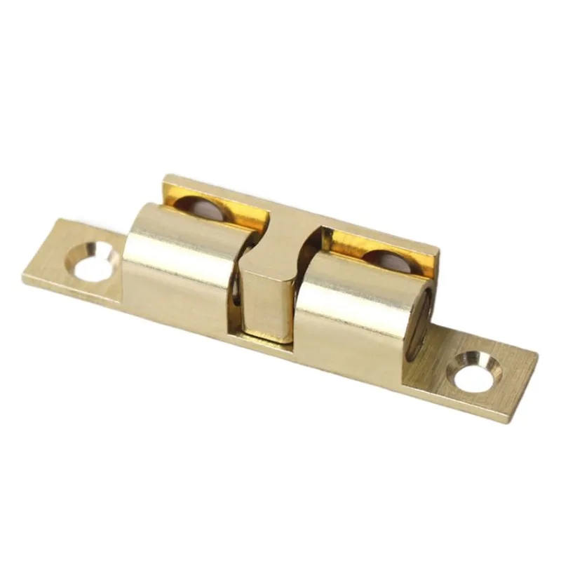 Non-magnetic Brass Cabinet Catch, Spring Ball Latch for Wardrobe & Cabinet Door