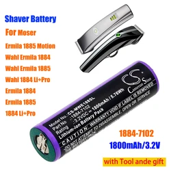 CS 1884-7102 bateria 1800mAh LiFePO4 3.2V do 1884 1884,1885 Moser Ermila Li Pro, 1884 w 1885 ruchu Wahl Ermila, 1885,Li Pro