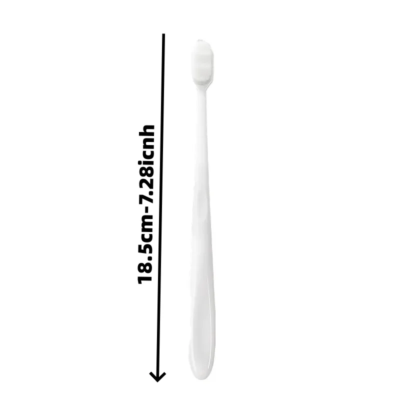 Soft-Bristled Toothbrush - 10,000 Bamboo-Coated Bristles - Ultra-Fine and Densely-Packed Bristles - Individual Tube Packaging -
