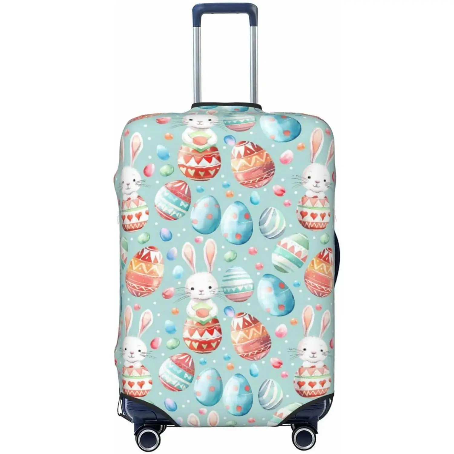 

Акварельный пасхальный кролик, яйцо, чехол для багажа, пасхальный день, чехол для багажа с принтом, чехол для чемодана, защита для чемодана