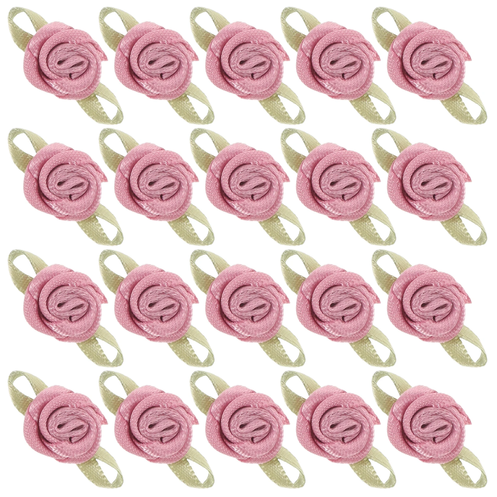 

100 Pcs Wedding Decorative Ribbon DIY Crafting Flower Sewing Flowers Decorate Faux Heads Fabric Polyester Child