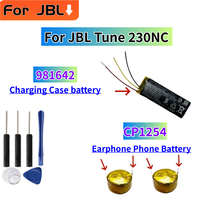 981642 750mAh Lithium Battery for JBL Tune 230NC 230 NC TUNE230NC TWS Wireless Bluetooth Earphone Charging Compartment CP1254