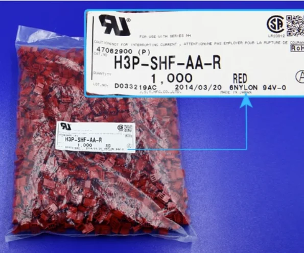 Connectors H3P-SHF-AA-R housings red color original part