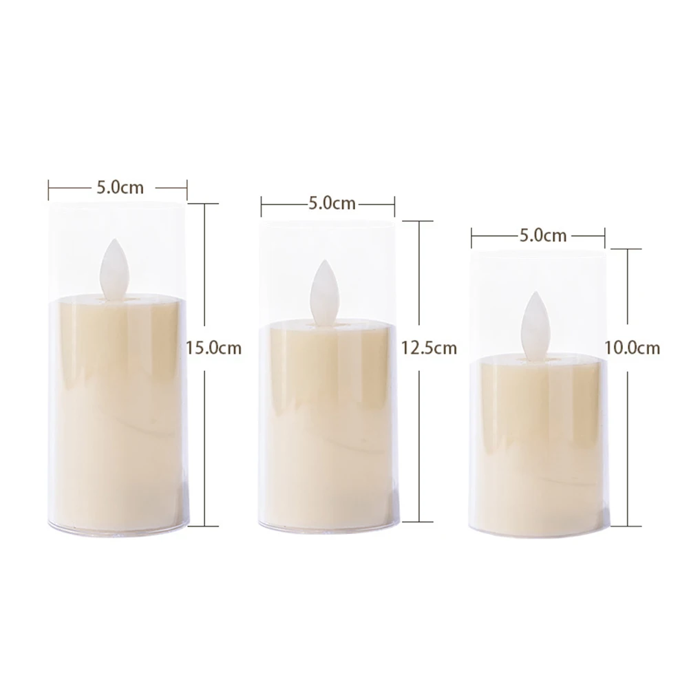 LED Candles Lights Flameless Electronic Candle Lamp Battery Operated Decorative Candle Lamp for Christmas Party Decor